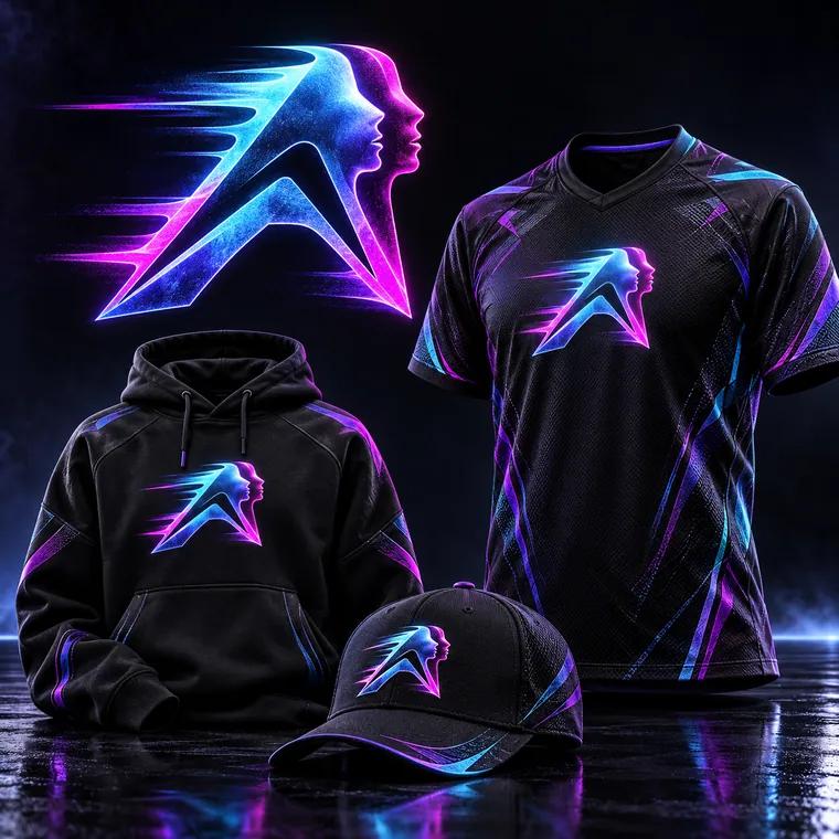 Los Angeles Afterimage apparel and emblem concept